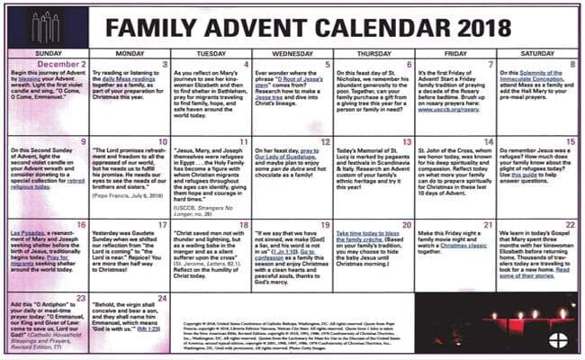 Family Advent Calendar 2018